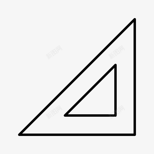 三角商务设备图标svg_新图网 https://ixintu.com 三角 办公室 商务 工作 文具 设备