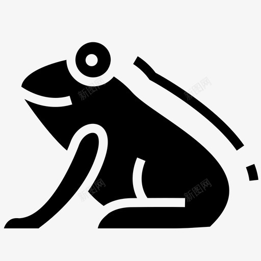青蛙动物游泳图标svg_新图网 https://ixintu.com 动物 水 游泳 青蛙