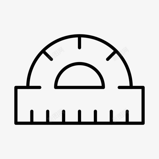 量角器几何图标svg_新图网 https://ixintu.com 几何 学校 形状 教育科学 简单 设计 量角器