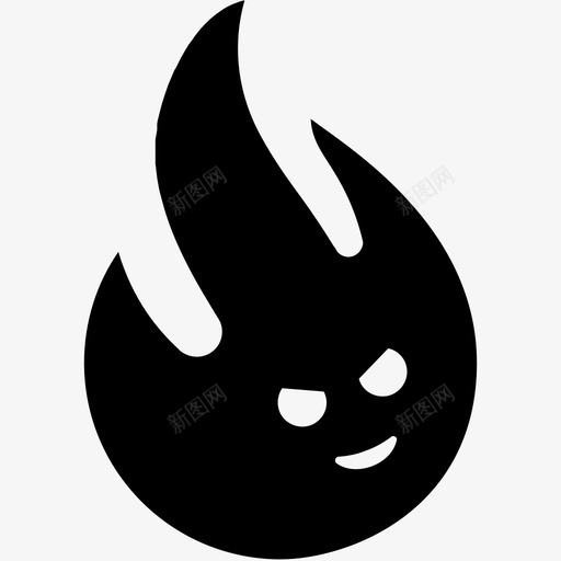 火邪恶恶作剧图标svg_新图网 https://ixintu.com 恶作剧 火 邪恶