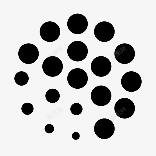 圆形退化形状图标svg_新图网 https://ixintu.com led 图案 圆形 形状 退化