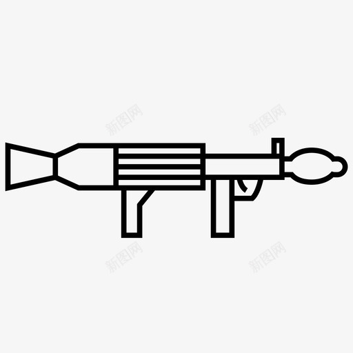 火箭筒爆炸发射器图标svg_新图网 https://ixintu.com 发射器 武器 火箭 火箭筒 火箭筒武器 爆炸