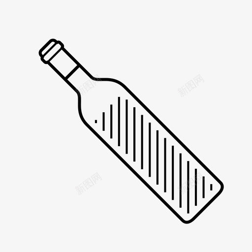 酒瓶酒精饮料图标svg_新图网 https://ixintu.com 水容器 液体 玻璃 酒瓶 酒精 饮料