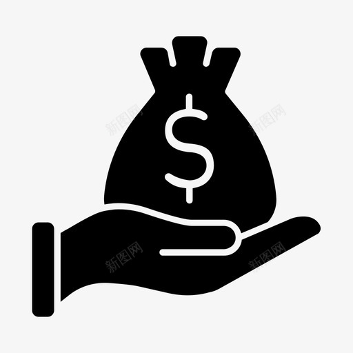 理财贷款钱图标svg_新图网 https://ixintu.com 储蓄 理财 贷款 钱