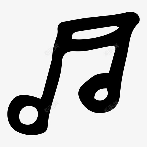 音符演奏歌唱图标svg_新图网 https://ixintu.com 歌唱 演奏 音符