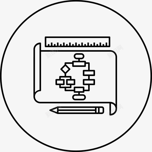 计划蓝图业务图标svg_新图网 https://ixintu.com 业务 创业文化 图表 报告 策略 蓝图 计划 运营流程