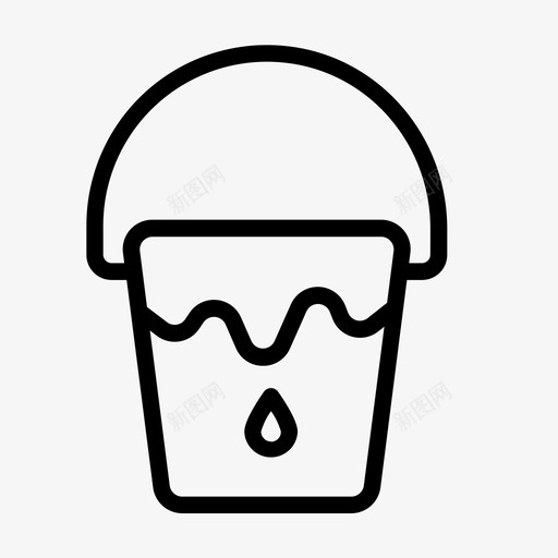 油漆桶建筑桶图标svg_新图网 https://ixintu.com 建筑 桶 油漆桶