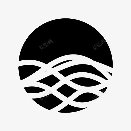 波浪苹果装载图标svg_新图网 https://ixintu.com siri 波浪 苹果 装载