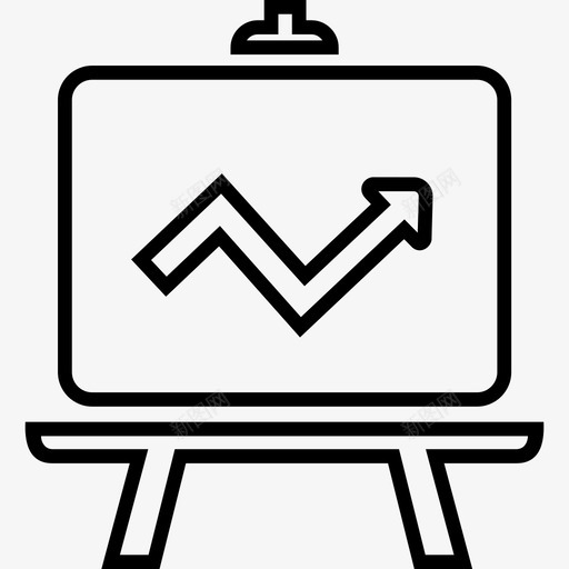 白板上的图形商务办公室图标svg_新图网 https://ixintu.com 办公室 商务 白板上的图形