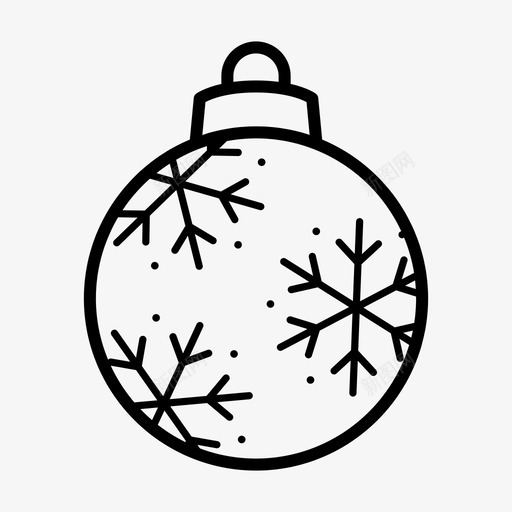 雪花饰品圣诞节装饰图标svg_新图网 https://ixintu.com 圣诞 圣诞节 圣诞饰品 装饰 雪花饰品