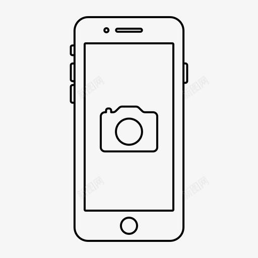 iphone应用程序摄像头图标svg_新图网 https://ixintu.com iphone 屏幕 应用程序 手机 摄像头 苹果iphone应用程序概述