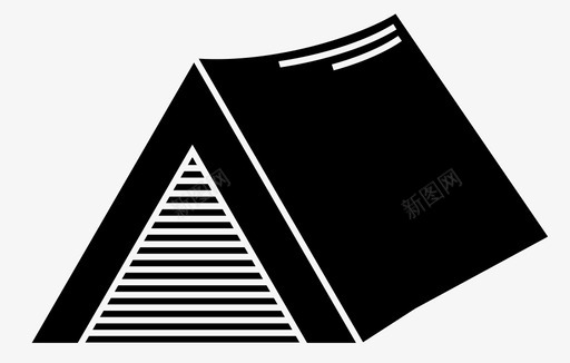 帐篷野营远足图标svg_新图网 https://ixintu.com 帐篷 房子 生存 远足 野营
