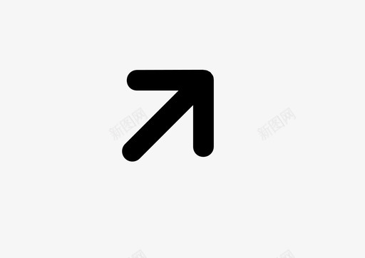 右上角方向箭头图标svg_新图网 https://ixintu.com 右上角方向箭头