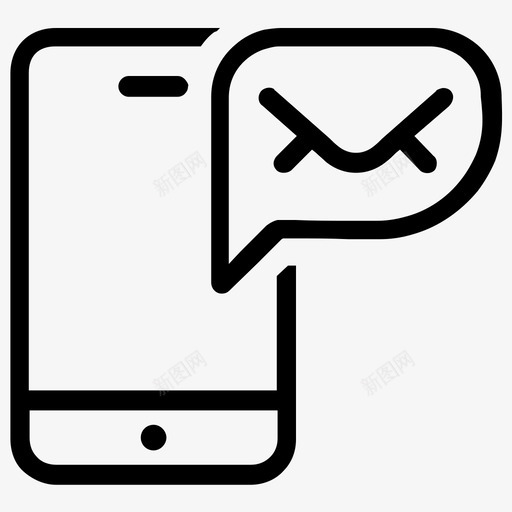 手机短信聊天通讯图标svg_新图网 https://ixintu.com 手机短信 文字 概述seo网络营销2 短信 聊天 通讯