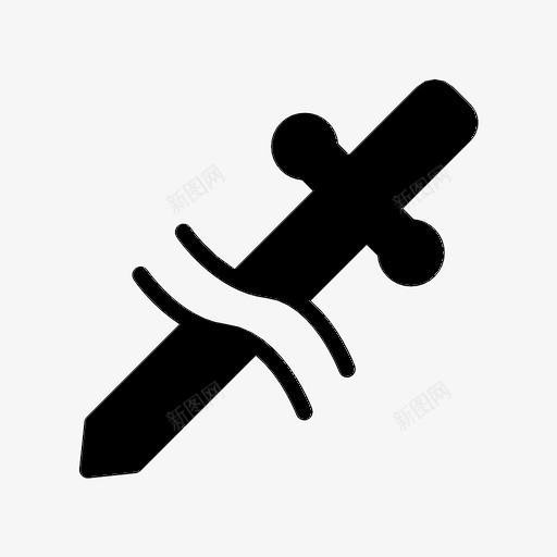 匕首老派皮肤图标svg_新图网 https://ixintu.com 剑 匕首 皮肤 纹身 老派