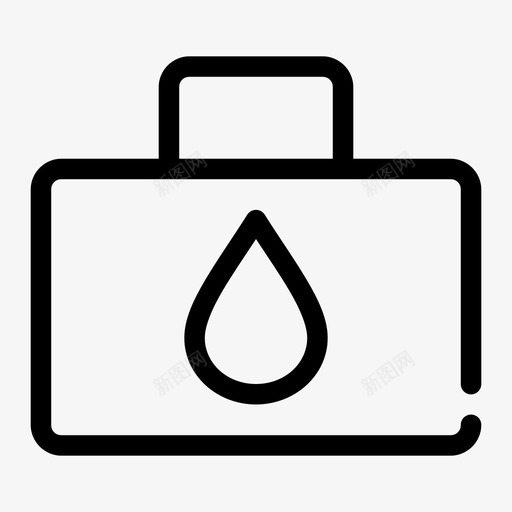 血液包急诊设备图标svg_新图网 https://ixintu.com 医疗 急救箱 急诊 血液包 设备 输血