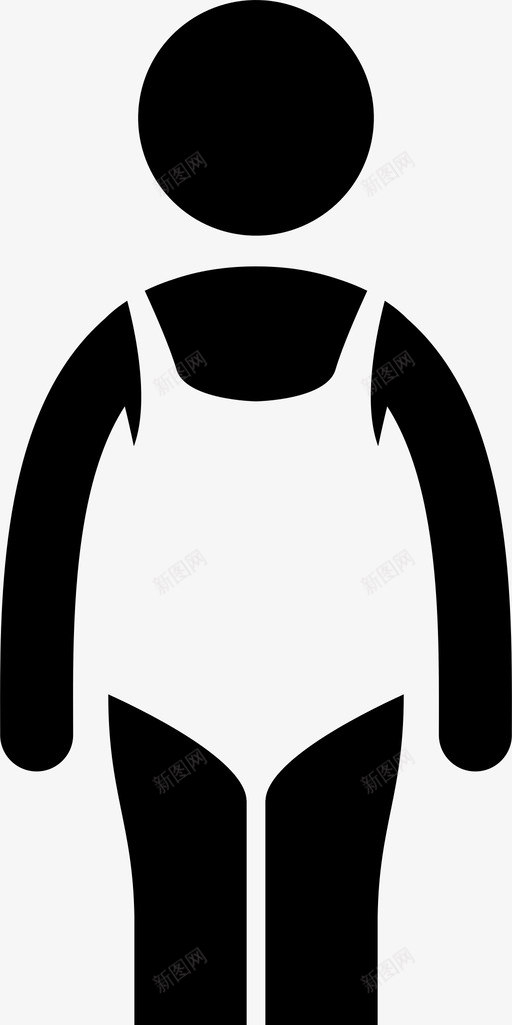 泳装女式连体衣图标svg_新图网 https://ixintu.com 套装 女式 女式时装 泳衣 泳装 游泳 连体衣