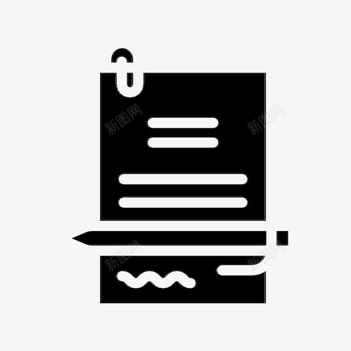 签约合同业务合同图标svg_新图网 https://ixintu.com 业务 创业 合同 签字 签约合同 财务