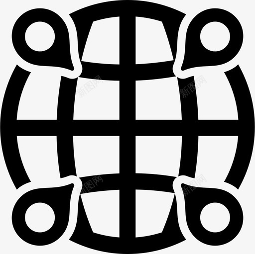 全球分销商业全球物流图标svg_新图网 https://ixintu.com 全球分销 全球物流 商业