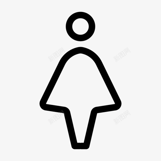 用户女孩女士图标svg_新图网 https://ixintu.com 女 女士 女孩 棒男 用户 站立 随机收集09