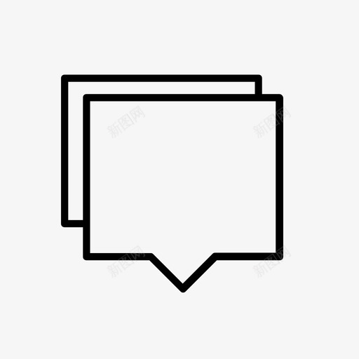 演讲泡泡交流讨论图标svg_新图网 https://ixintu.com 交流 团队合作 想法 演讲泡泡 讨论