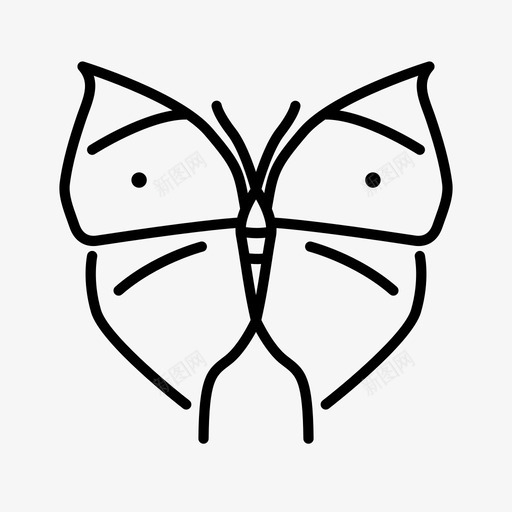 叶蝴蝶动物昆虫图标svg_新图网 https://ixintu.com 动物 叶蝴蝶 昆虫 生物