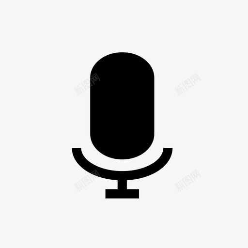 麦克风音频麦克风语音图标svg_新图网 https://ixintu.com 小图标set2通信 录音 语音 音频 麦克风 麦克风语音