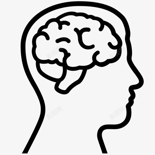 大脑人类智慧图标svg_新图网 https://ixintu.com 人类 大脑 思考 智慧 聪明