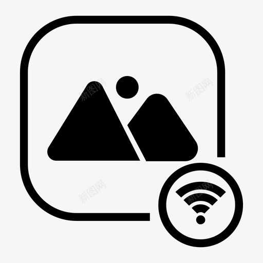 壁纸无线照片快照图标svg_新图网 https://ixintu.com wifi 壁纸无线 快照 照片