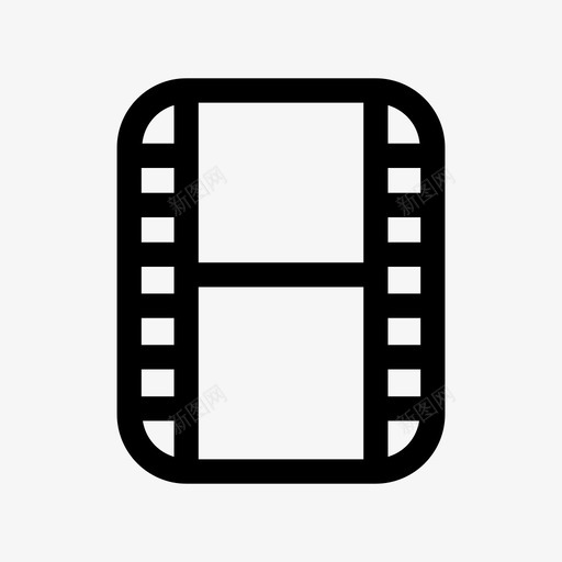 胶片16mm35mm图标svg_新图网 https://ixintu.com 16mm 35mm 胶片 胶片条