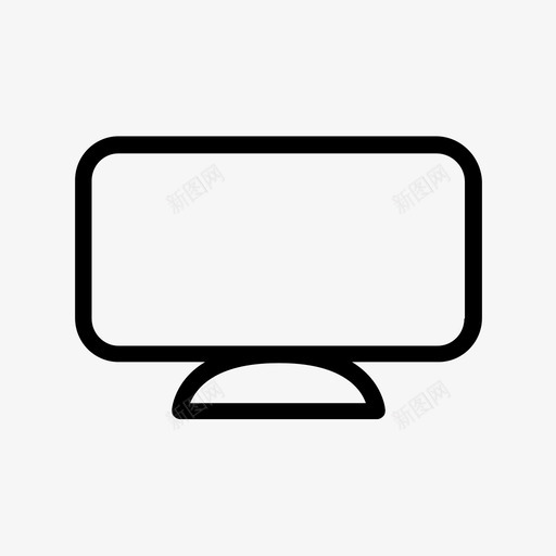 pc台式机显示器图标svg_新图网 https://ixintu.com pc 台式机 显示器 服务器