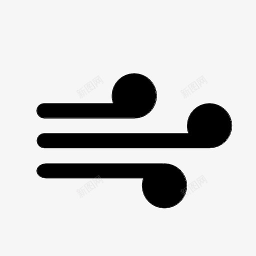 风天空风暴图标svg_新图网 https://ixintu.com 天气 天气预报 天空 风 风暴