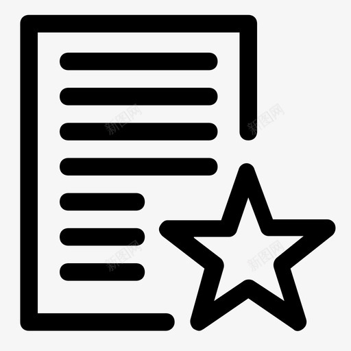 收藏夹文档文件页面图标svg_新图网 https://ixintu.com 不动产 收藏夹文档 文件 文本 星形 页面