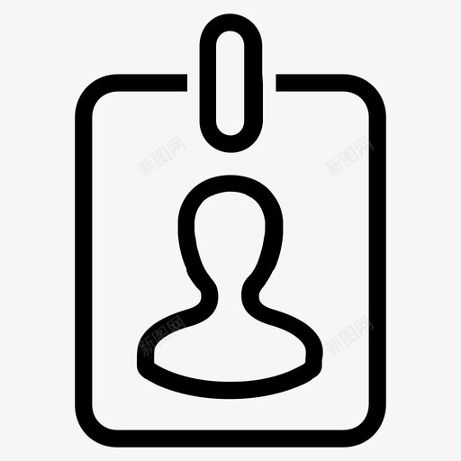 身份证徽章通行证图标svg_新图网 https://ixintu.com seo网络营销概述2 徽章 护照 身份证 通行证