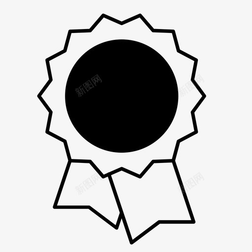 丝带奖项第一名图标svg_新图网 https://ixintu.com 丝带 奖品 奖项 第一名 获奖者