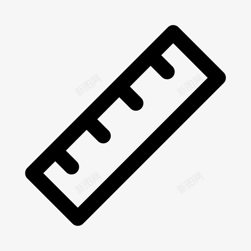 尺子测量办公室图标svg_新图网 https://ixintu.com 刻度 办公室 尺子 工具 测量 粗体