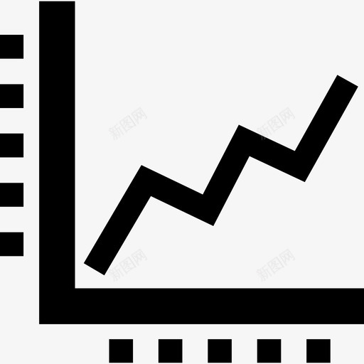 上升线图形业务网络图标svg_新图网 https://ixintu.com 上升线图形 业务 网络
