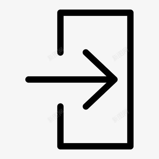 登入登门图标svg_新图网 https://ixintu.com 登入 登门