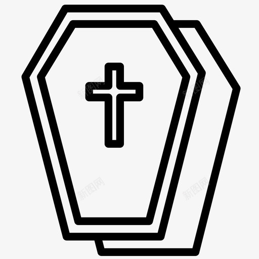 棺材埋葬死亡图标svg_新图网 https://ixintu.com 埋葬 棺材 死亡 死亡棺材 葬礼