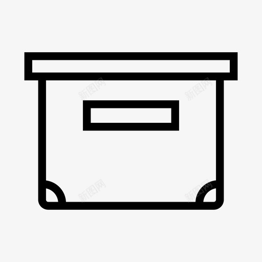 纸箱纸板送货图标svg_新图网 https://ixintu.com 办公室 办公箱 包装 杂线 纸板 纸箱 送货