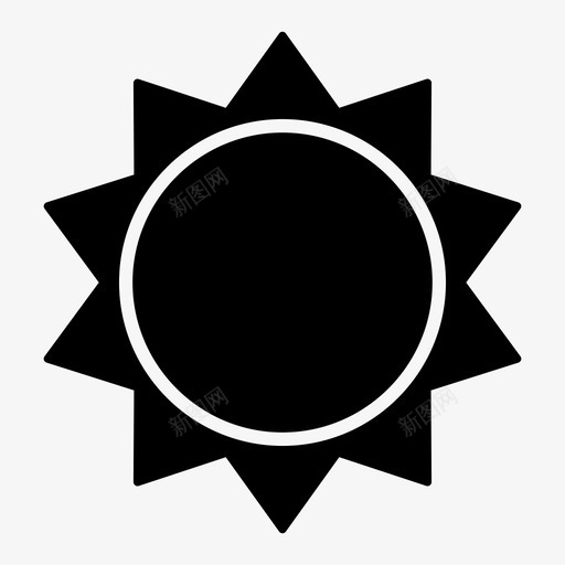 阳光炎热天气图标svg_新图网 https://ixintu.com 天气 炎热 阳光