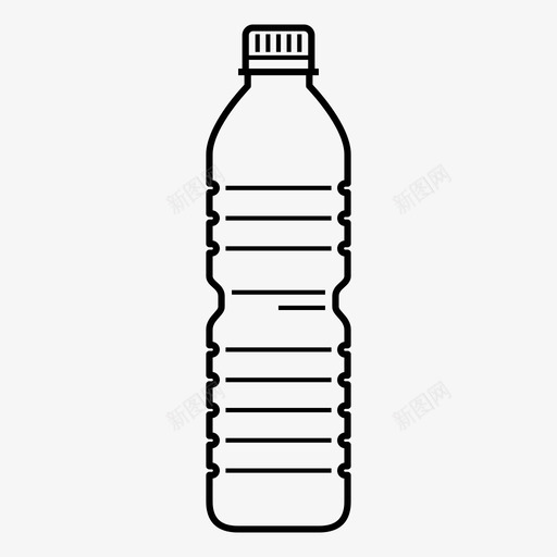 塑料瓶一次性液体图标svg_新图网 https://ixintu.com 一次性 塑料瓶 水 水容器 液体