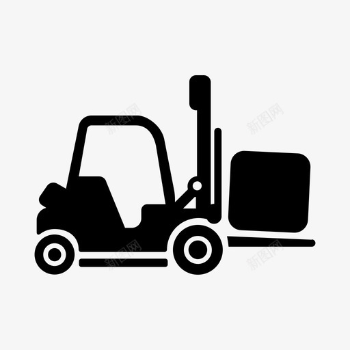 叉车运输工具车辆图标svg_新图网 https://ixintu.com 叉车 施工车辆 车辆 运输工具