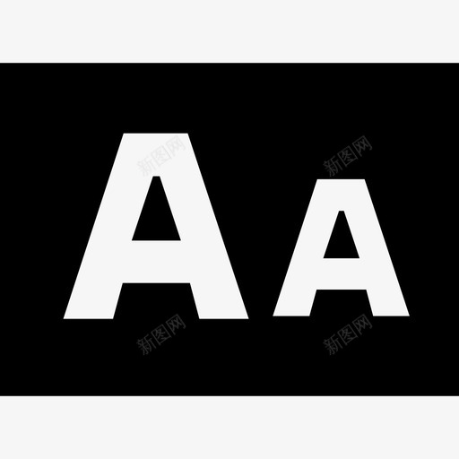 字母大小的界面按钮仪表板图标svg_新图网 https://ixintu.com 仪表板 字母大小的界面按钮