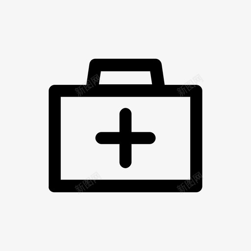 急救箱袋子绷带图标svg_新图网 https://ixintu.com 健康 医疗 医药 急救 急救箱 箱子 绷带 袋子