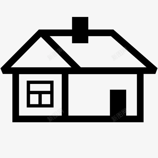 房子小屋俄罗斯风格图标svg_新图网 https://ixintu.com 俄罗斯风格 小屋 房子