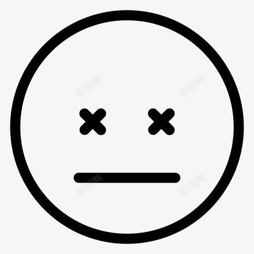 无语脸悲伤图标svg_新图网 https://ixintu.com 微笑 悲伤 无语 笑脸 笑脸轮廓 脸