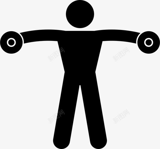 健美健身手图标svg_新图网 https://ixintu.com 健美 健身 手 肌肉 锻炼