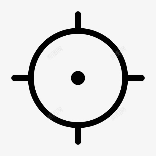 目标瞄准靶心图标svg_新图网 https://ixintu.com 十字线 射击 目标 瞄准 随机收集09 靶心