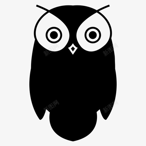猫头鹰动物雅典娜图标svg_新图网 https://ixintu.com 动物 智慧 猫头鹰 雅典娜 鸟